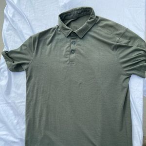 Lulu Lemon Polo men’s Large Army Green